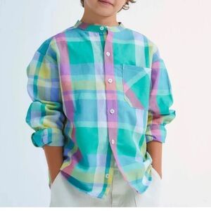 The New Society Multicolor Plaid Shirt Sleeve
